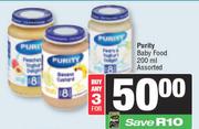 Purity Baby Food Assorted-For 3 x 200ml