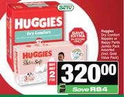 Huggies Dry Comfort Nappies Or Nappy Pants Jumbo Pack Assorted-For Any 2