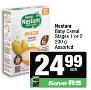 Nestle Nestum Baby Cereal Stages 1 Or 2 Assorted-200g