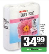Spar Mini Toilet Rolls 1 Ply-9s Per Pack