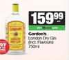 Gordon's London Dry Gin (Incl Flavours)-750ml