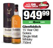 Glenfiddich 15 Year Old Solera Single Malt Whisky-750ml