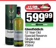 Glenfiddich 12 Year Old Special Reserve Single Malt Whisky-750ml