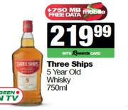 Three Ships 5 Year Old Whisky-750ml