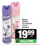 Airoma Aerosol Air Freshener Assorted-210ml