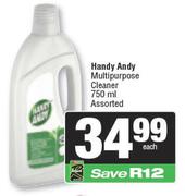 Handy Andy Multipurpose Cleaner Assorted-750ml