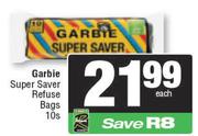 Garbie Super Saver Refuse Bags-10s