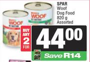 Spar Woof Dog Food Assorted-For 2 x 820g