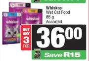 Whiskas Wet Cat Food Assorted-For 3 x 85g