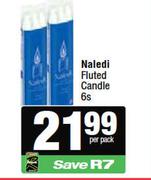 Naledi Fluted Candle-6s Per Pack