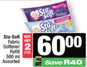 Sta Soft Fabric Softener Refill Assprted-For 2 x 500ml