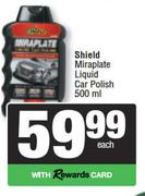 Shield Miraplate Liquid Car Polish-500ml Each
