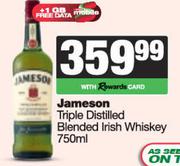 Jameson Triple Distilled Blended Irish Whisky-750ml