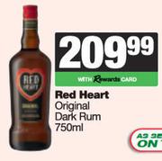 Red Heart Original Dark Rum-750ml