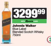 Johnnie Walker Blue Label Blended Scotch Whisky-750ml