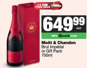 Moet & Chandon Brut Imperial Or Gift Pack-750ml
