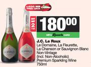 J.C.Le Roux Le Domaine,La Fleurette,La Chanson Or Sauv Blanc Non Vintage Sparkling Wine-2x750ml
