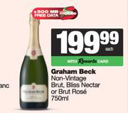 Graham Beck Non Vintage Brut,Bliss Nectar Or Brut Rose-750ml