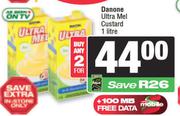 Danone Ultra Mel Custard-For 2 x 1L