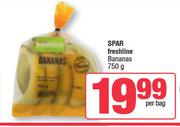 Spar Freshline Bananas-750g Per Bag