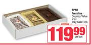 Spar Freshline Country Value Iced Tray Cake Trio-Per Box