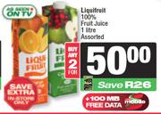 Liqui Fruit 100% Fruit Juice Assorted-For 2 x 1L