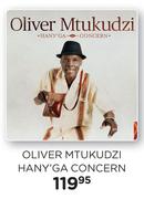 Oliver Mtukudzi Hany'ga Concern CD-Each