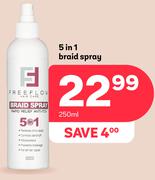 Freeflow 5 In 1 Braid Spray-250ml