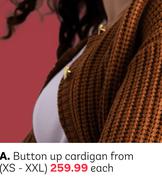 Button Up Cardigan From (XS-XXL)-Each