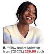 Yellow Ombre Knitwear From (XS-XXL)-Each