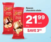 Beacon Chocolate Slabs-80g Each