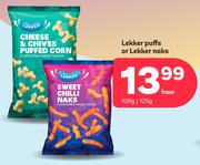 Lekker Puffs Or Lekker Naks (Priced From)-100g/125g 