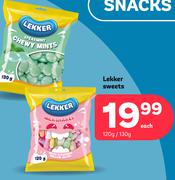 Lekker Sweets-120g/130g Each