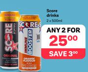 Score Drinks-For 2 x 500ml