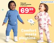 Plain & Graphic Tracksuits (0-24 Months)-Per Set