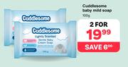 Cuddlesome Baby Mild Soap-For 2 x 100g