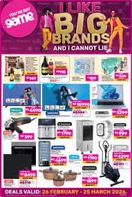 Game Namibia : I Like Big Brands And I Cannot Lie (26 February - 25 March 2026)