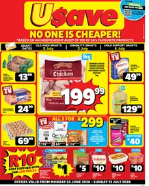 Usave Northern Cape & Free State : No One Is Cheaper (22 June - 12 July 2026)