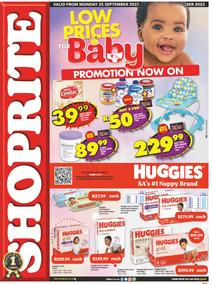 Shoprite Northern Cape & Free State : Low Prices For Baby (25 September - 8 October 2023)
