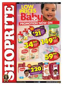 Shoprite Northern Cape & Free State : Low Prices For Baby (25 April - 8 May 2022)