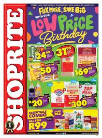 Shoprite Northern Cape & Free State : Flex More, Save Big With Our Low Price Birthday (8 August - 21 August 2022)