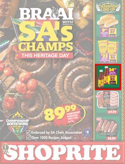 Shoprite Northern Cape & Free State : Braai With SA's Champs This Heritage Day (18 September - 8 October 2023), page 1