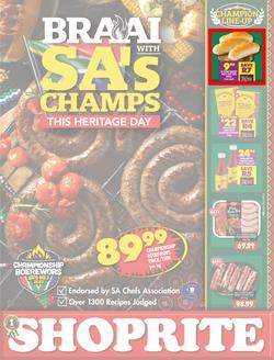 Shoprite Northern Cape & Free State : Braai With SA's Champs This Heritage Day (18 September - 8 October 2023), page 1