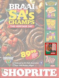 Shoprite Northern Cape & Free State : Braai With SA's Champs This Heritage Day (18 September - 8 October 2023), page 1