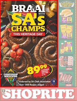 Shoprite Northern Cape & Free State : Braai With SA's Champs This Heritage Day (18 September - 8 October 2023), page 1