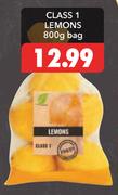 Class 1 Lemons-800g Bag