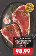 Butcher's Best Sirlion On The Bone Steak-Per Kg