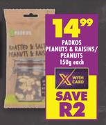 Padkos Peanuts & Riasins/Peanuts-150g Each