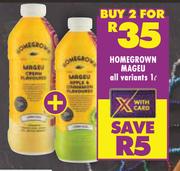 HomeGrown Mageu (All Variants)-For 2 x 1Ltr