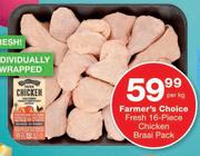Farmer's Choice Fresh 16 Piece Chicken Braai Pack-Per Kg